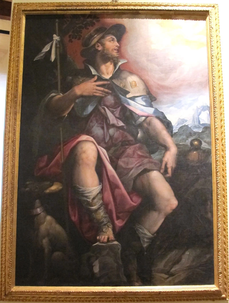 San Rocco (recto), 1568, da Compagnia di s. Rocco (AR)
